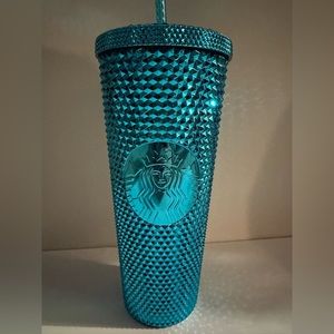 Blue Starbucks cup
